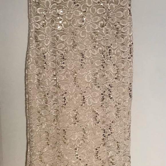 🔥 Beverly Hills Evening Formal Lace Gown  : Embellished Sequin Lace Gown - Picture 3 of 12